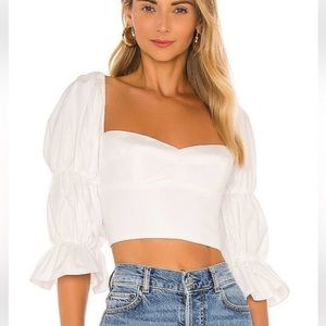 Amanda uprichard Tia top - ruffle smocked